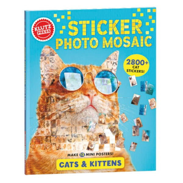 Mosaico de fotos con stickers: Gatos
