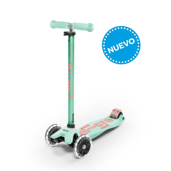 Scooter Micro Maxi Deluxe LED Menta