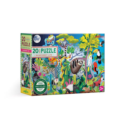 Puzzle 20 Piezas Selva Tropical | Piezas Gigantes | Eeboo | Kolken