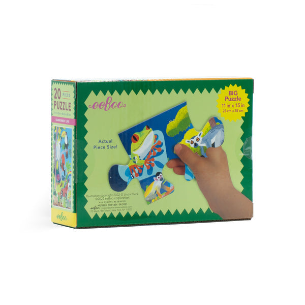 Puzzle 20 Piezas Selva Tropical | Piezas Gigantes | Eeboo | Kolken