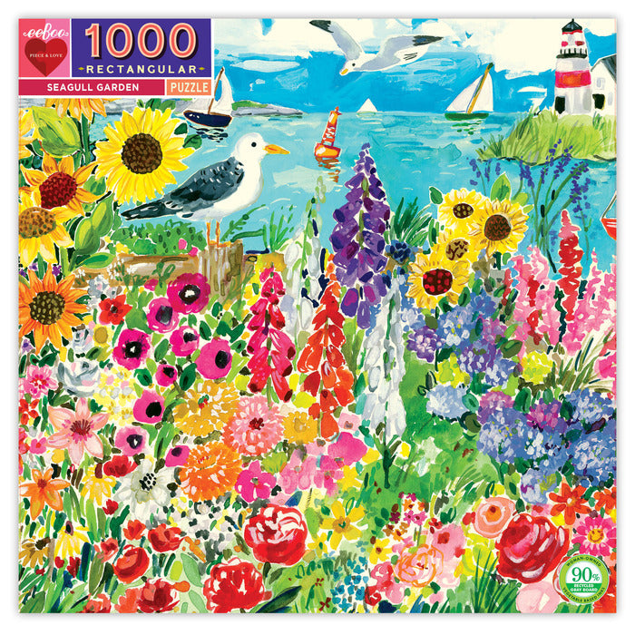 Puzzle 1000 piezas: Jardín de gaviotas
