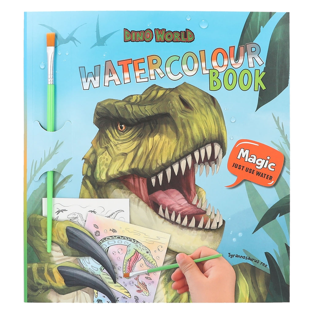 Libro de acuarelas Dino World