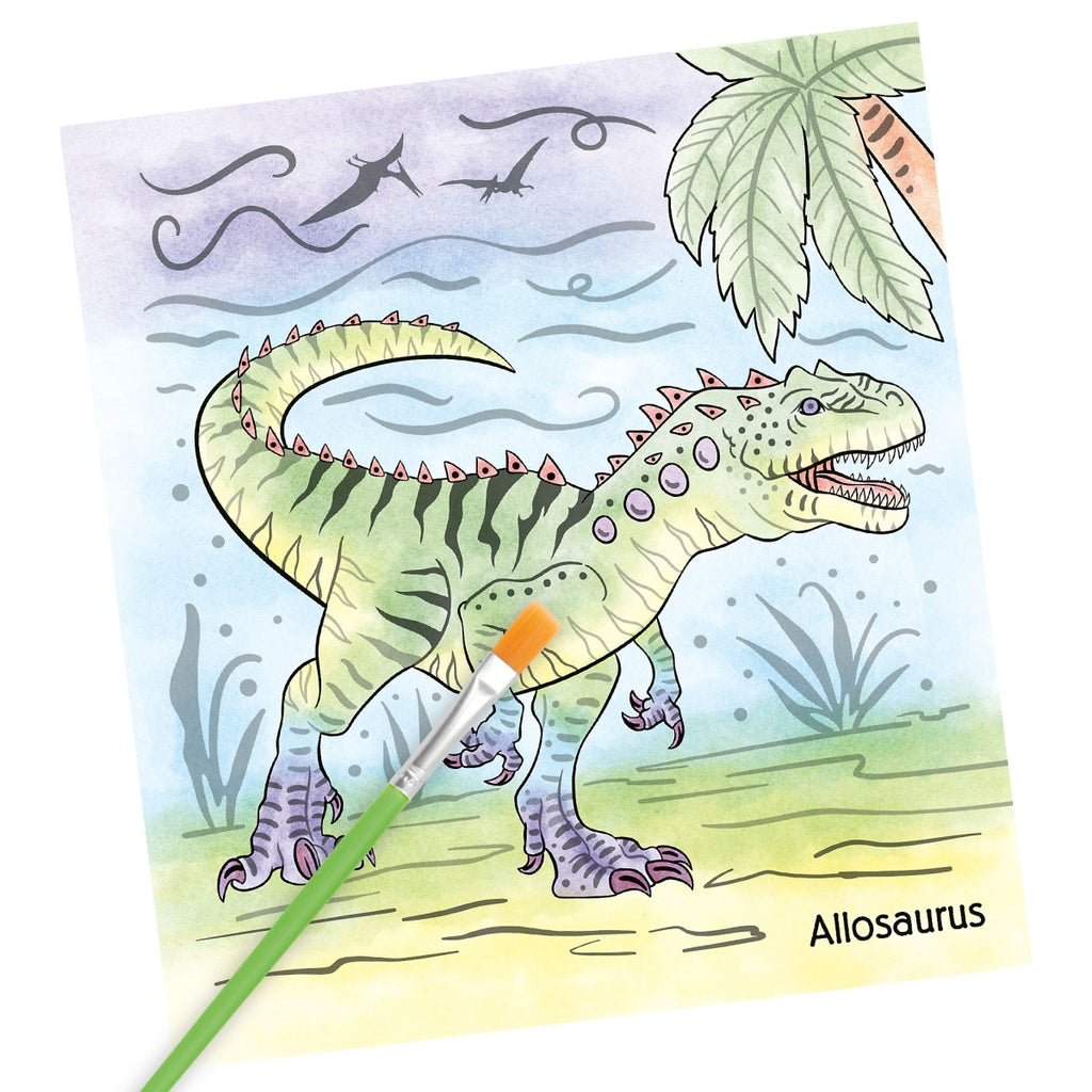 Libro de acuarelas Dino World