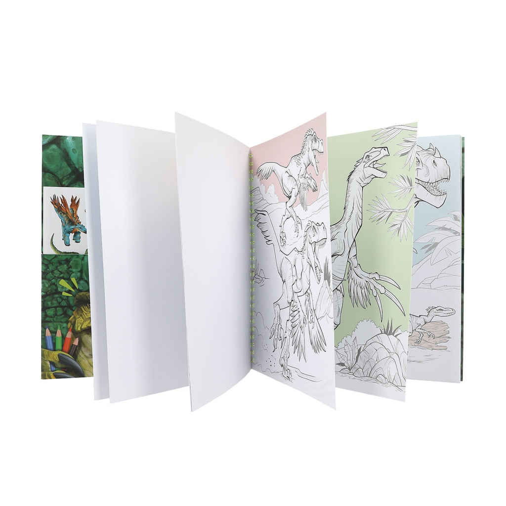 Libro para colorear con lentejuelas - Dino World