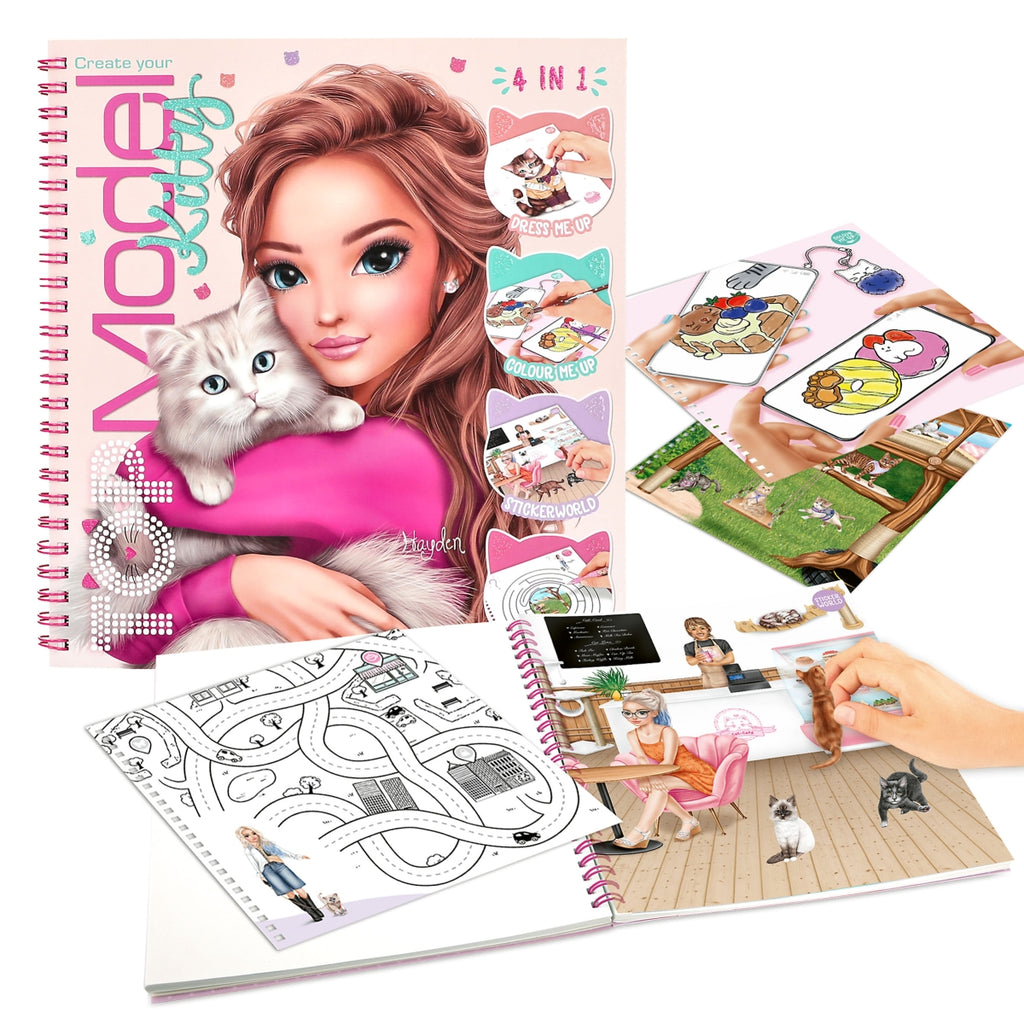 Crea tu libro de colorear - Kitty