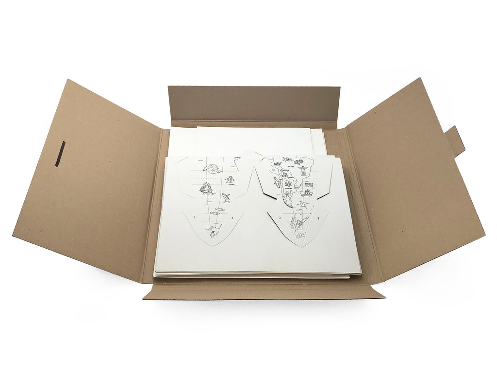 Globo Terráqueo + lápices 12 colores