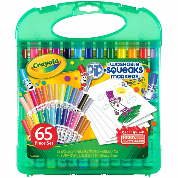 Set Crayola 65 piezas: Pip-squeaks lavables