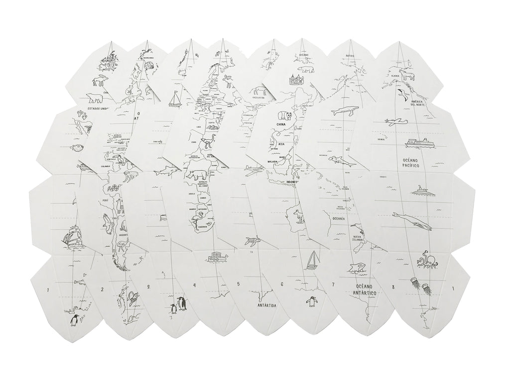 Globo Terráqueo + lápices 12 colores