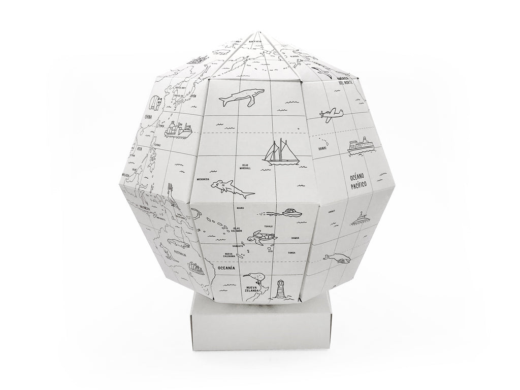 Globo Terráqueo + lápices 12 colores