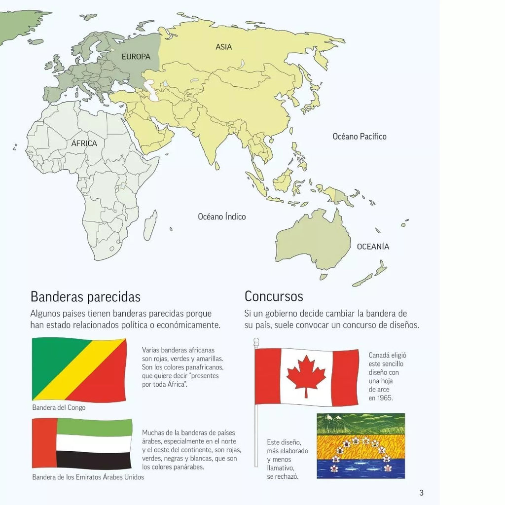 Banderas del mundo para colorear