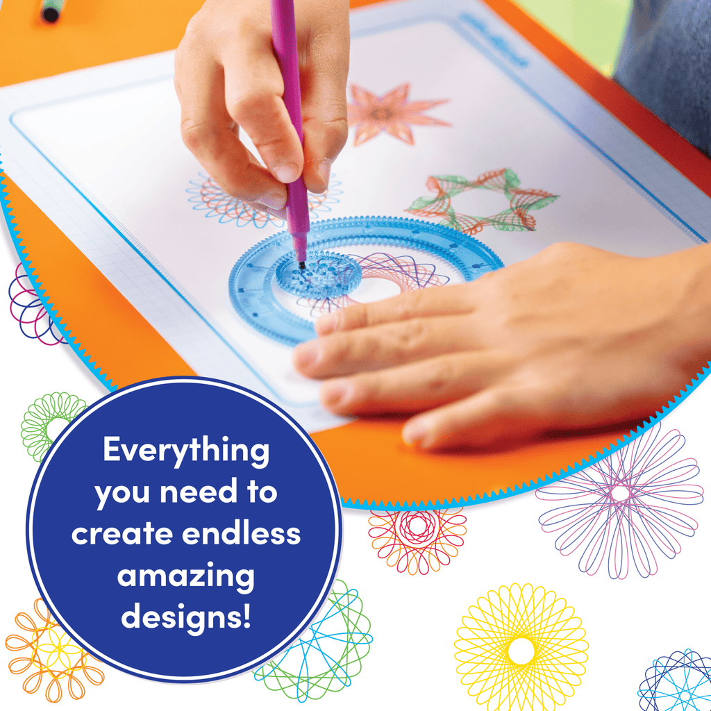 Spirograph con marcadores