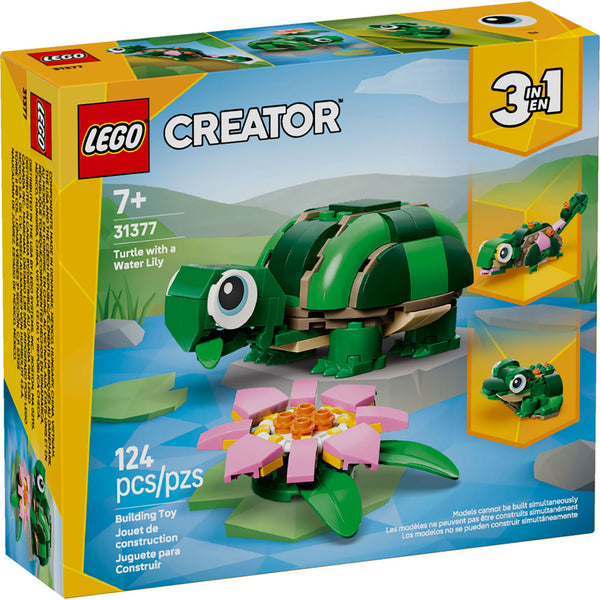 Tortuga con Flor de Nenúfar