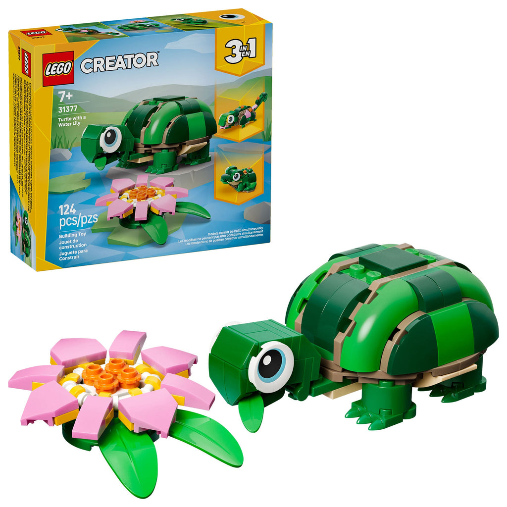 Tortuga con Flor de Nenúfar