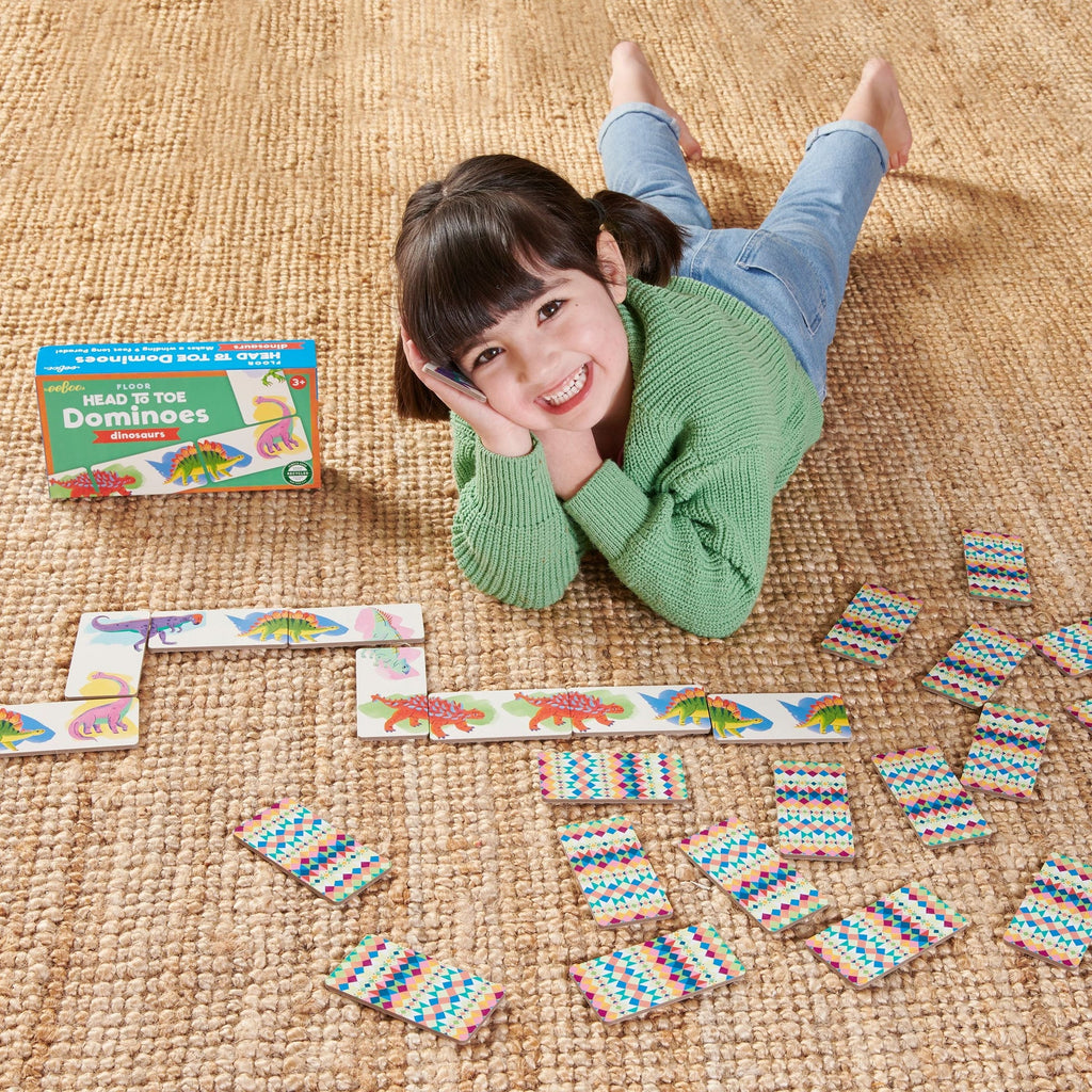 Dominó De la Cabeza a los Pies: Dinosaurio