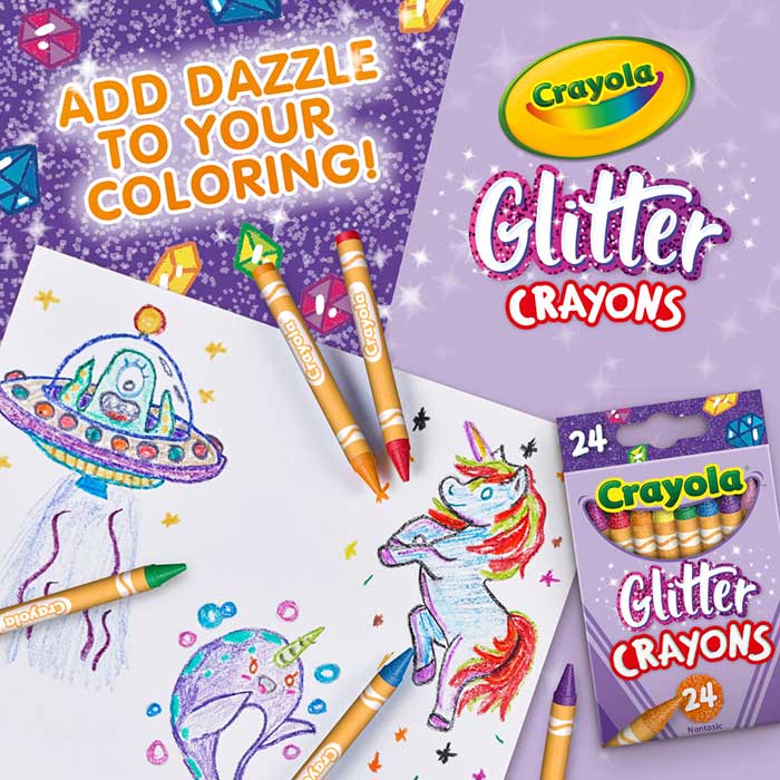 Crayones Crayola Glitter (24)