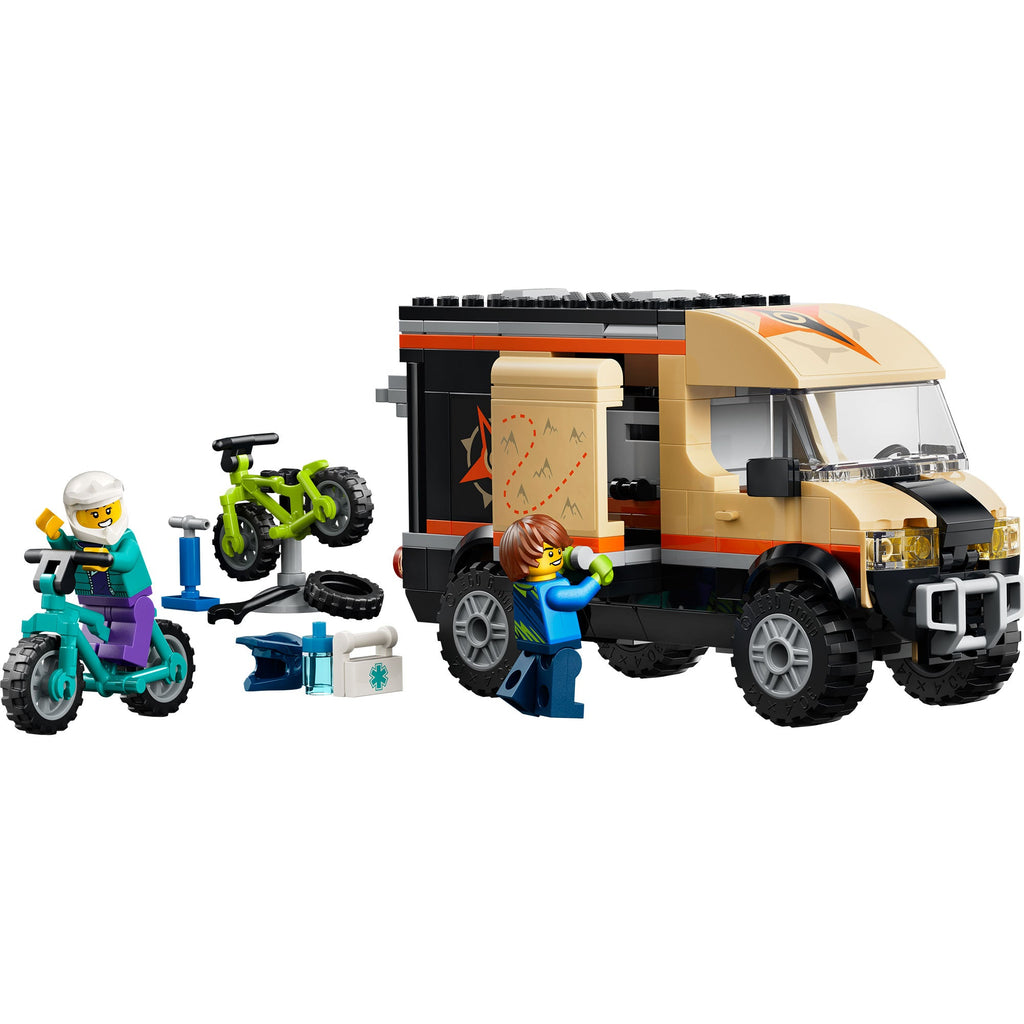 Camioneta de Aventura con Bicis de Montaña