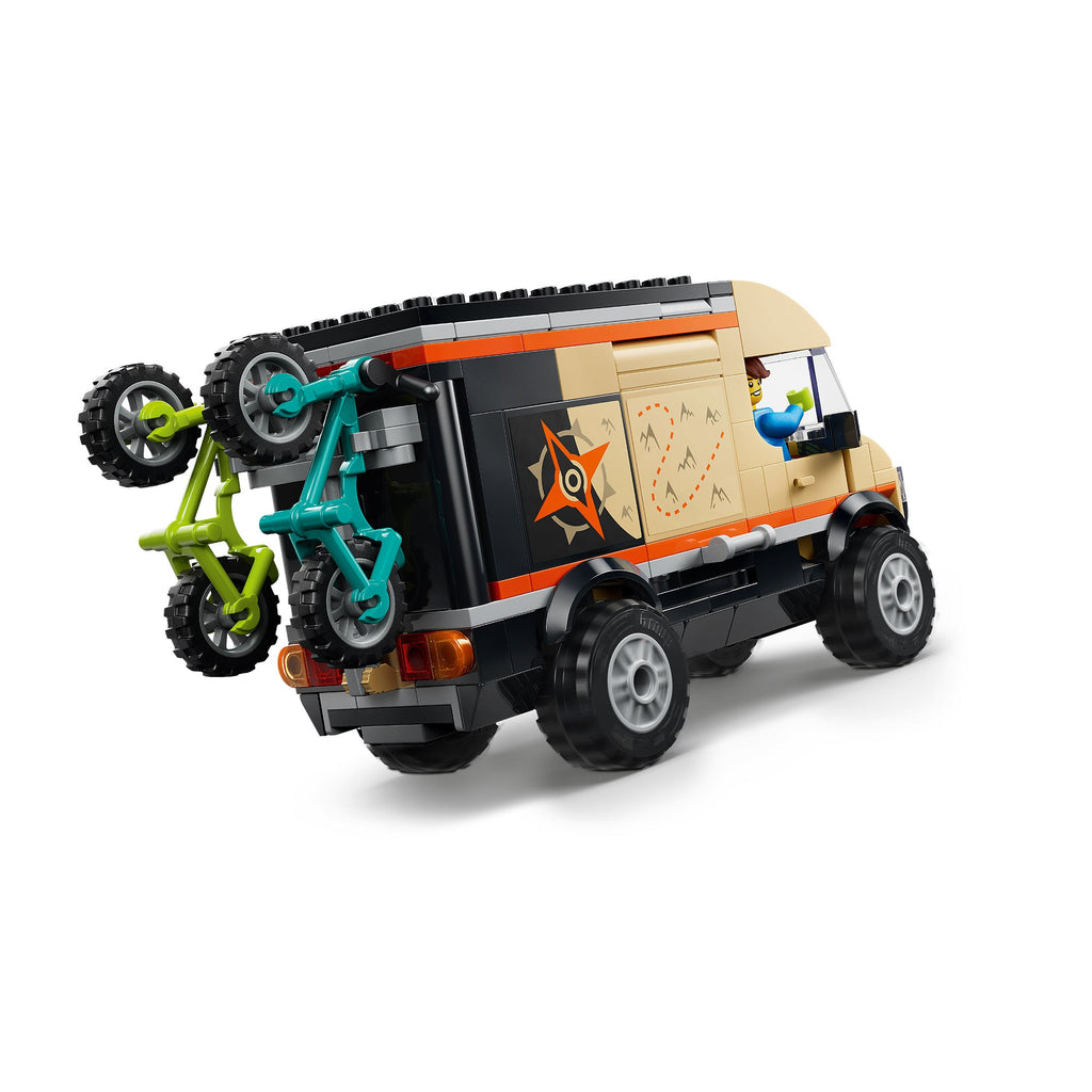 Camioneta de Aventura con Bicis de Montaña