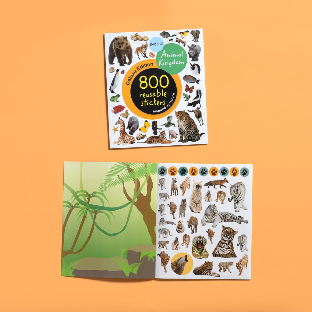Libro Eyelike Stickers Deluxe: Reino Animal