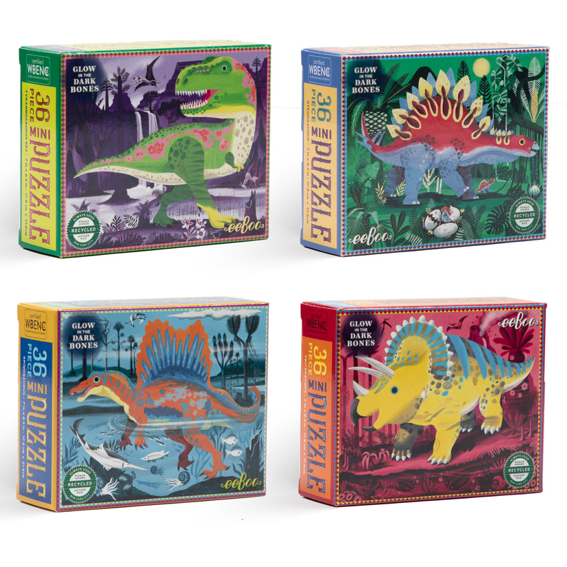 Mini Puzzle 36 piezas Triceratops