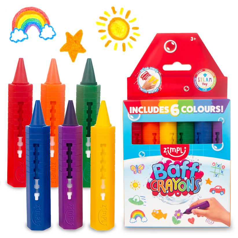 Baff Crayones 6 Pack