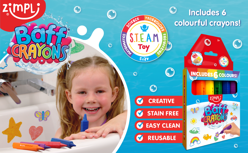 Baff Crayones 6 Pack