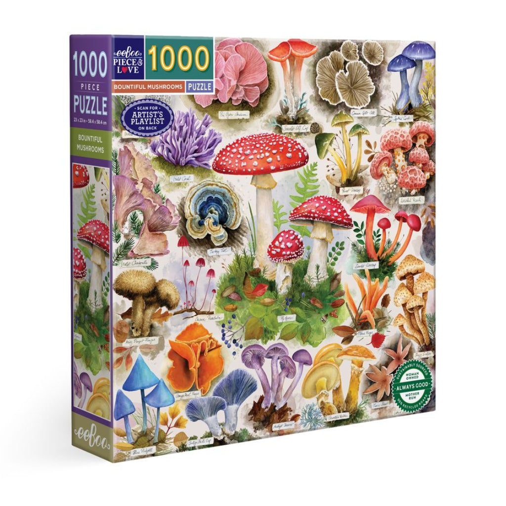 Puzzle 1000 piezas: Bountiful Mushrooms