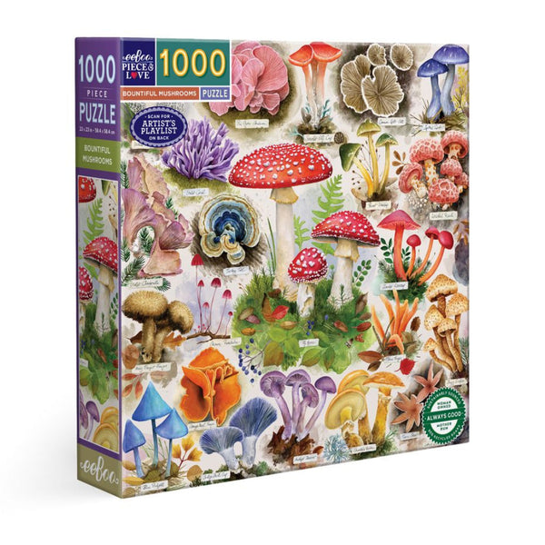 Puzzle 1000 piezas: Bountiful Mushrooms