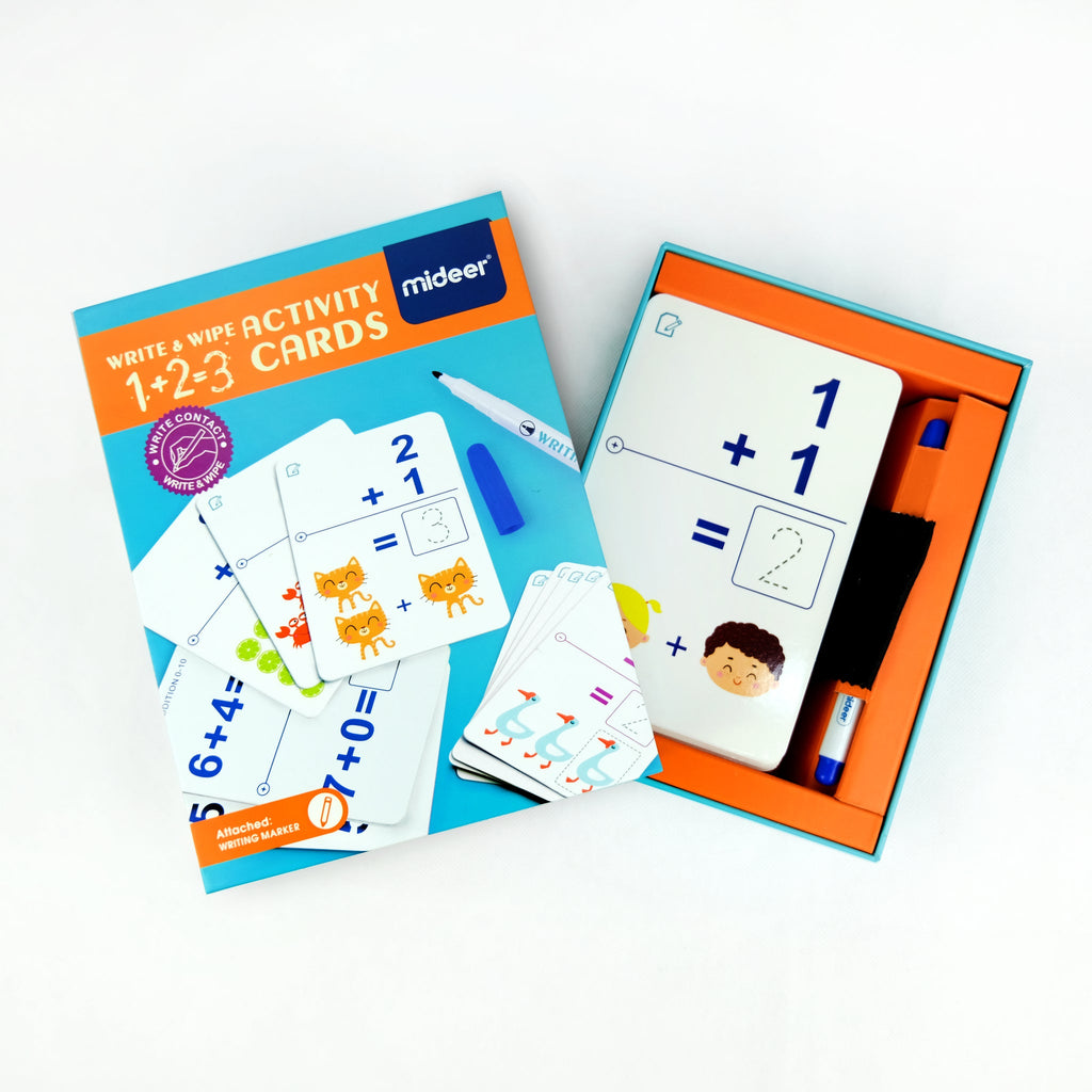 Tarjetas escribir y borrar - Sumas