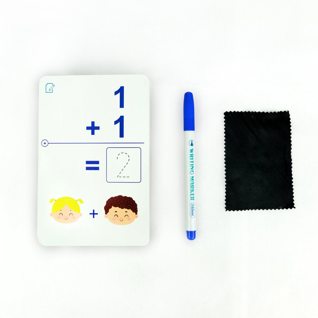 Tarjetas escribir y borrar - Sumas