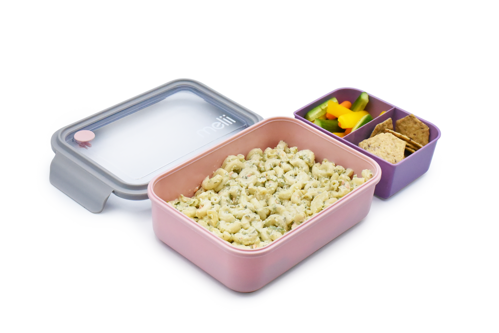 Lonchera Bento con compartimientos 1250 ml rosada