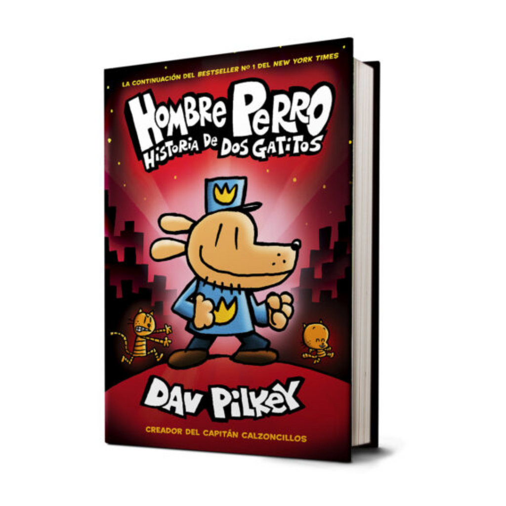 Hombre Perro libro Historia de Dos Gatitos (En Español)