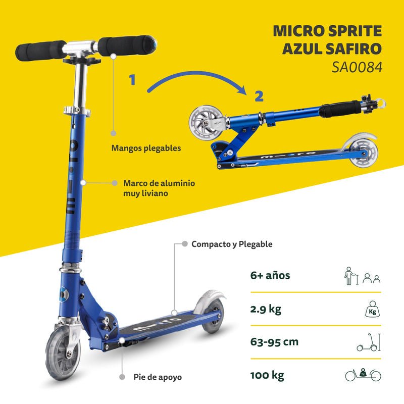 Scooter Micro Sprite Azul Safiro