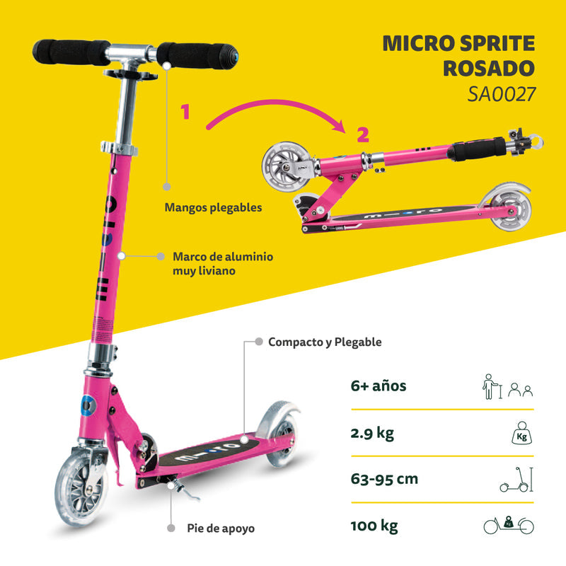 Scooter Micro Sprite Rosado