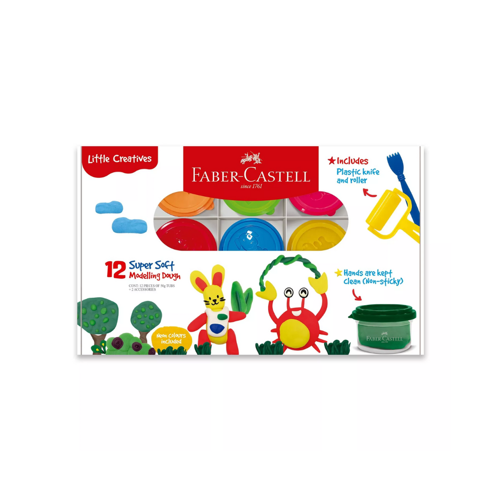 Plastilinas moldeables súper suaves estuche x12