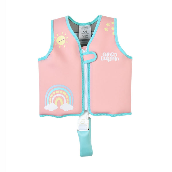 Chaleco Flotador Infantil Arcoíris Palorosa 19 a 30 kg