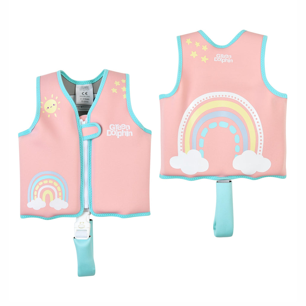 Chaleco Flotador Infantil Arcoíris Palorosa 15 a 19 kg