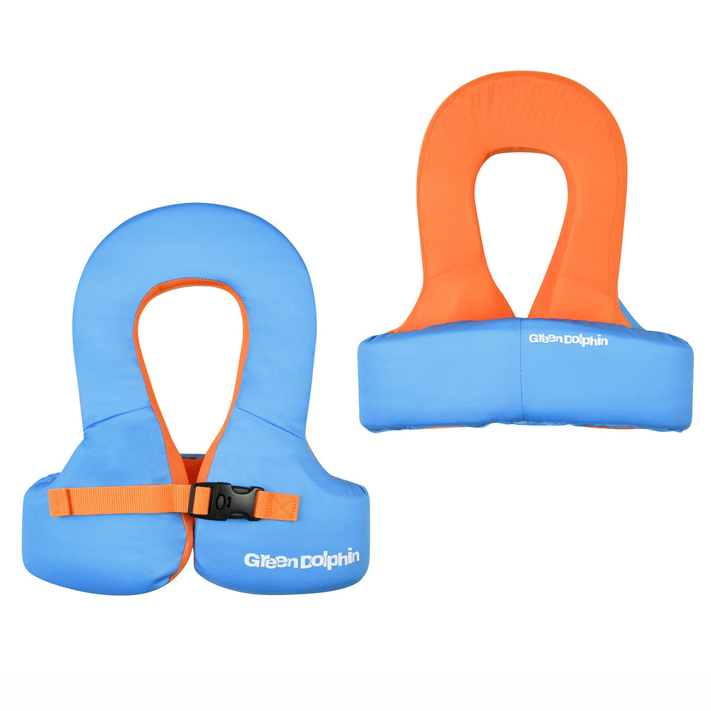 Chaleco Flotador Infantil Green Lock Celeste 19 a 30 kg