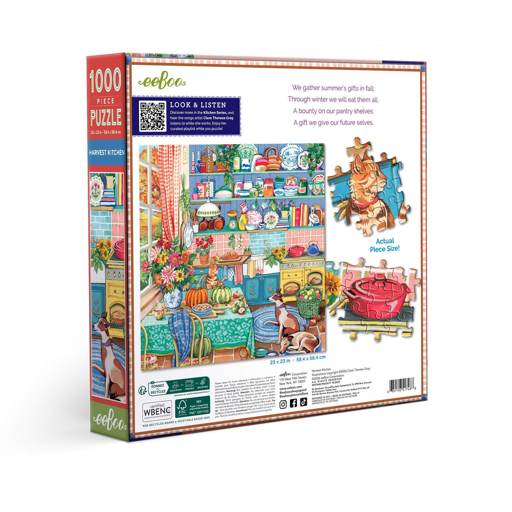 Puzzle 1000 piezas: Harvest Kitchen