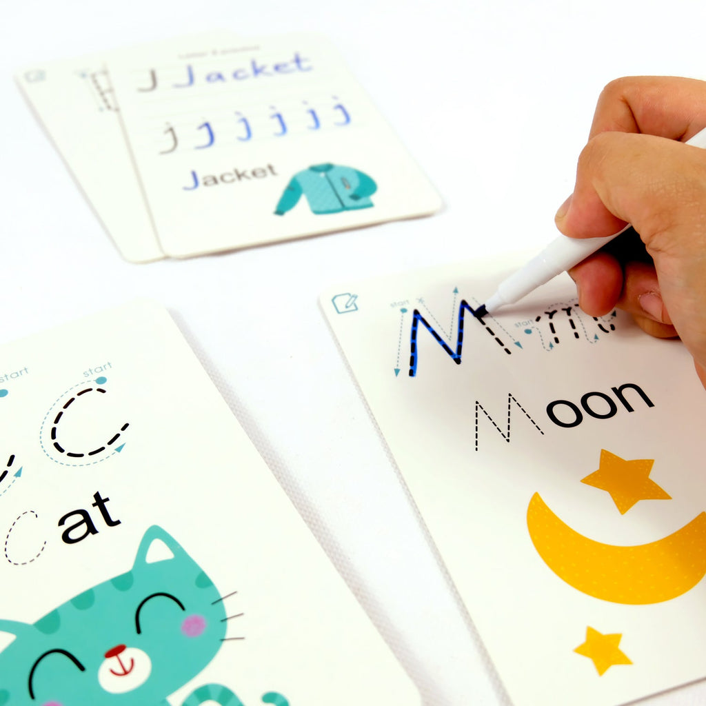 Tarjetas escribir y borrar - Abecedario