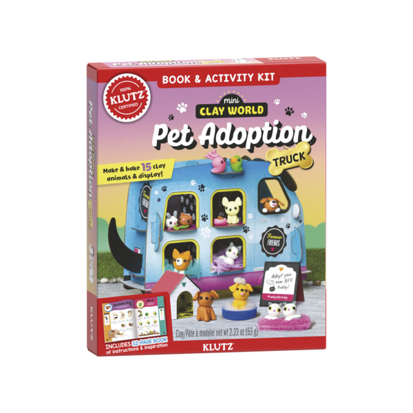 Camión de adopción de mascotas de Mini Clay World
