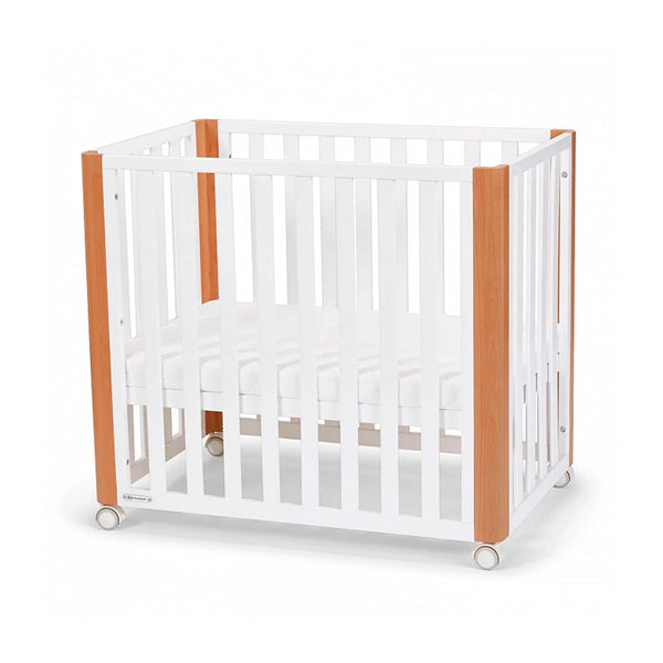 Cuna KOYA 4 en 1 cot madera + colchón blanco