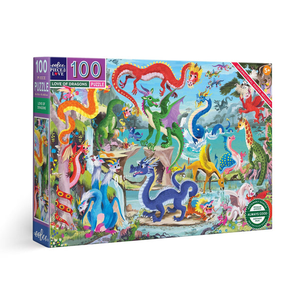 Puzzle 100 piezas Dragones