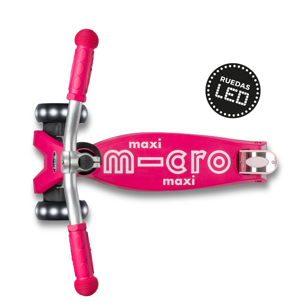 Scooter Micro Maxi LED PRO Rosado
