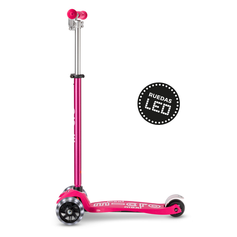Scooter Micro Maxi LED PRO Rosado