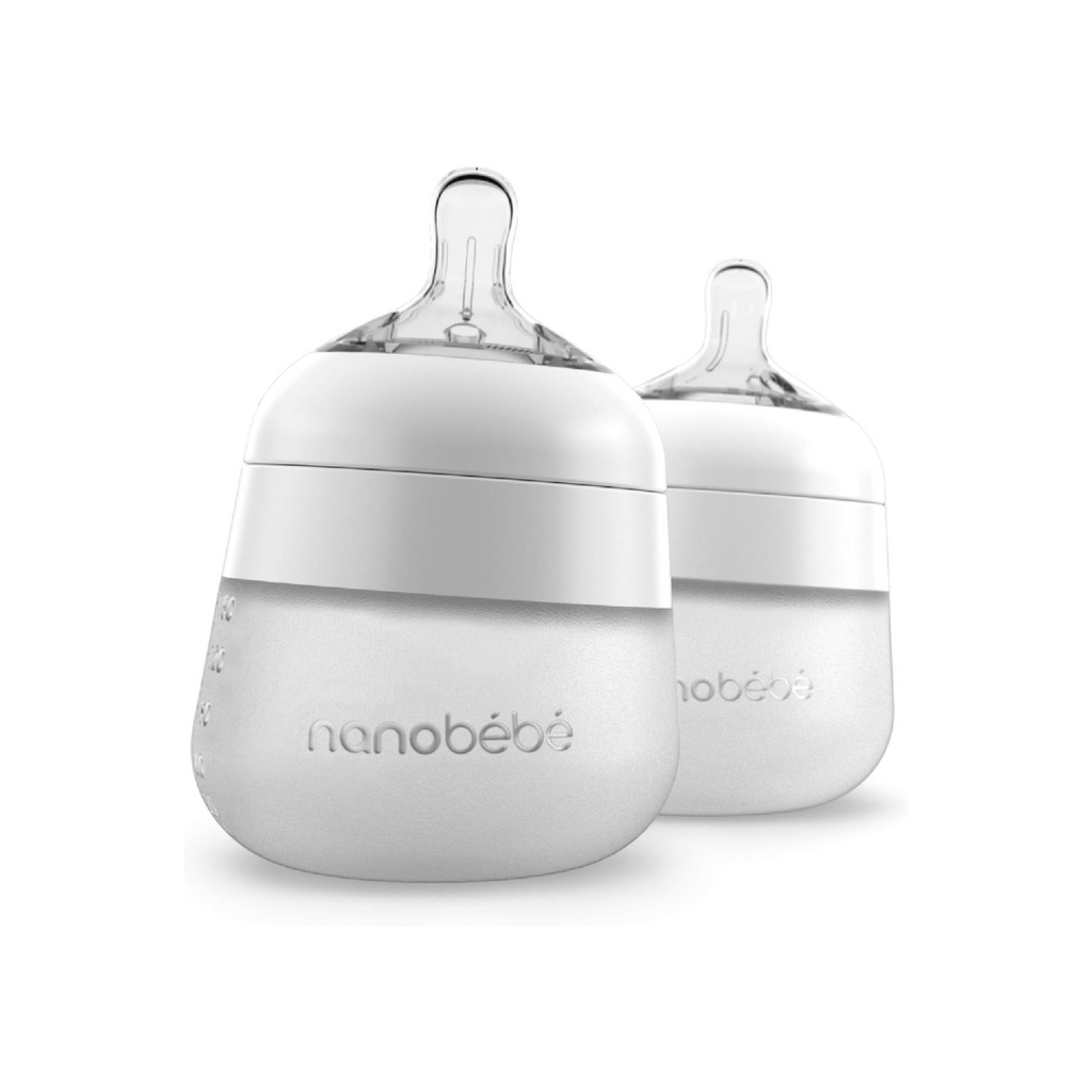 Mamadera Silicona 150 ml Pack 2 Blanco