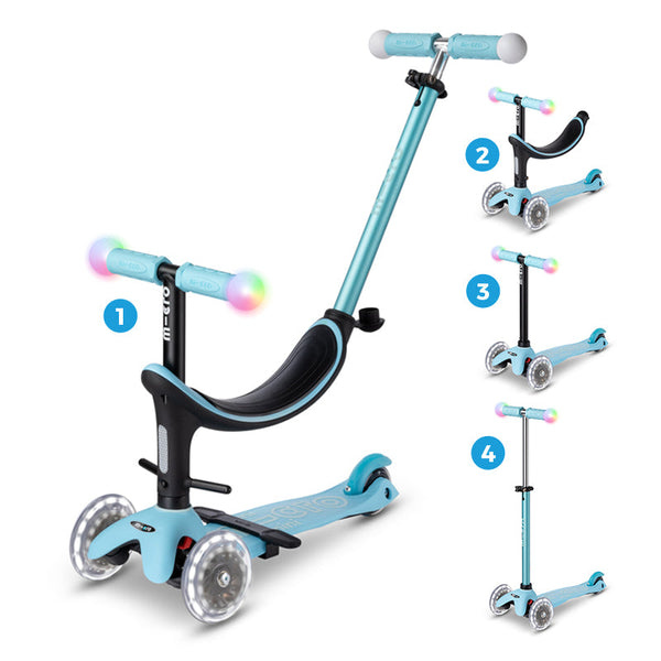 Scooter Micro Mini2grow LED Magic Celeste