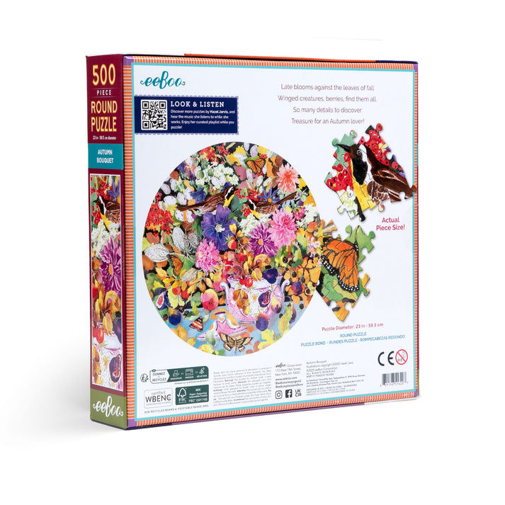 Puzzle redondo 500 piezas Autumn Bouquet