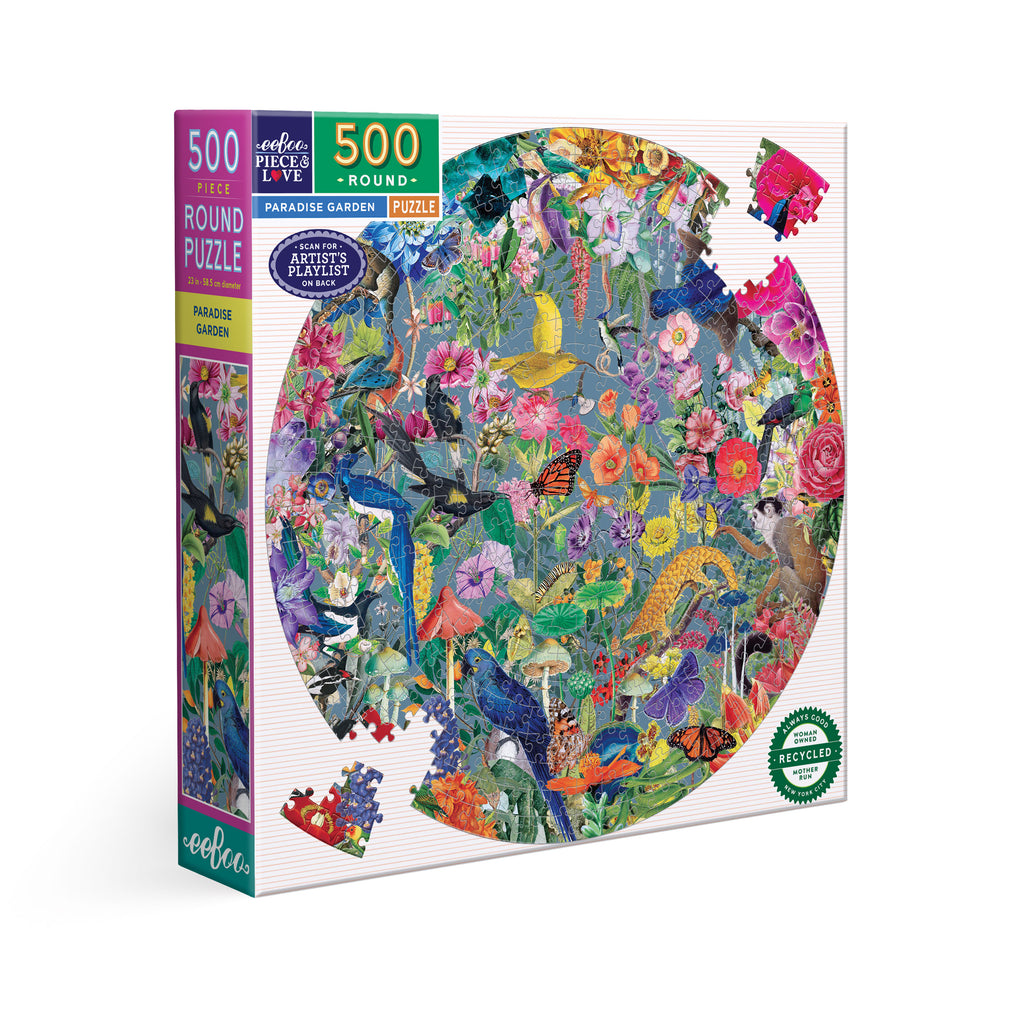 Puzzle redondo 500 piezas Paradise Garden