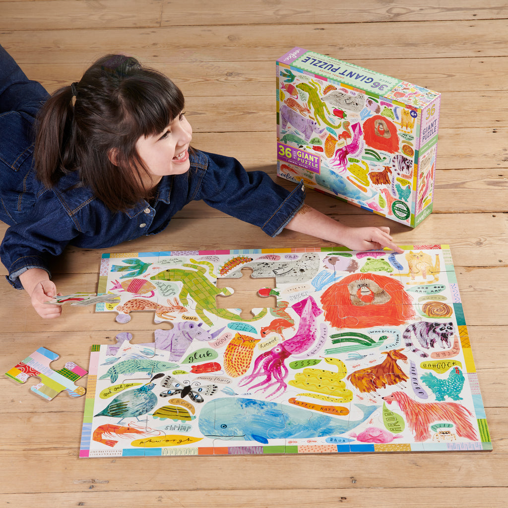 Puzzle Gigante 36 piezas Voces de animales