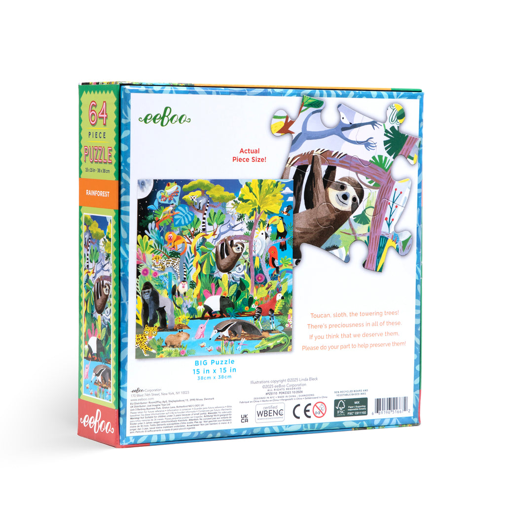 Puzzle 64 piezas Selva